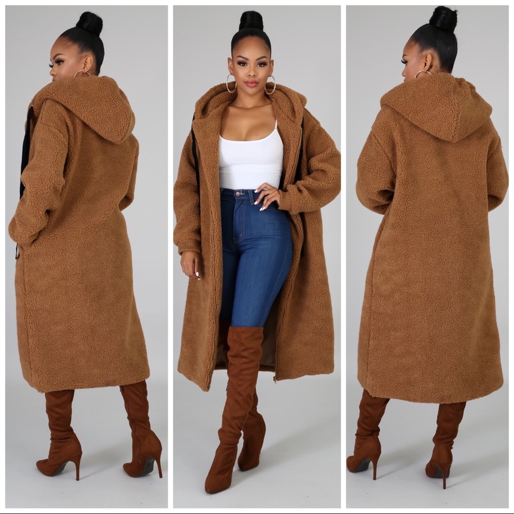 Faux Fleece Long Jacket SOLD